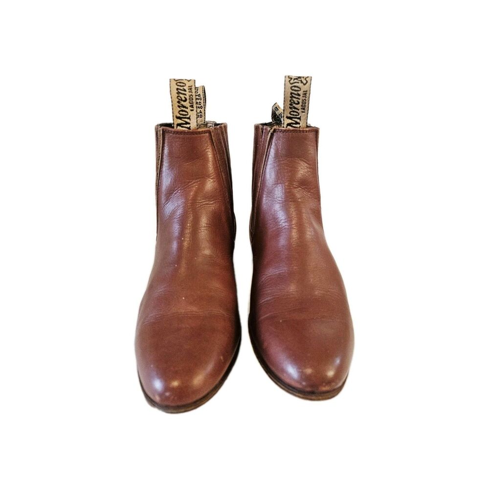 Moreno Romero Leather Ankle Boots | Men's Size 9.5 - Picture 2 of 10